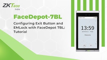 Configuring Exit Button and EMLock with FaceDepot 7BL: Tutorial