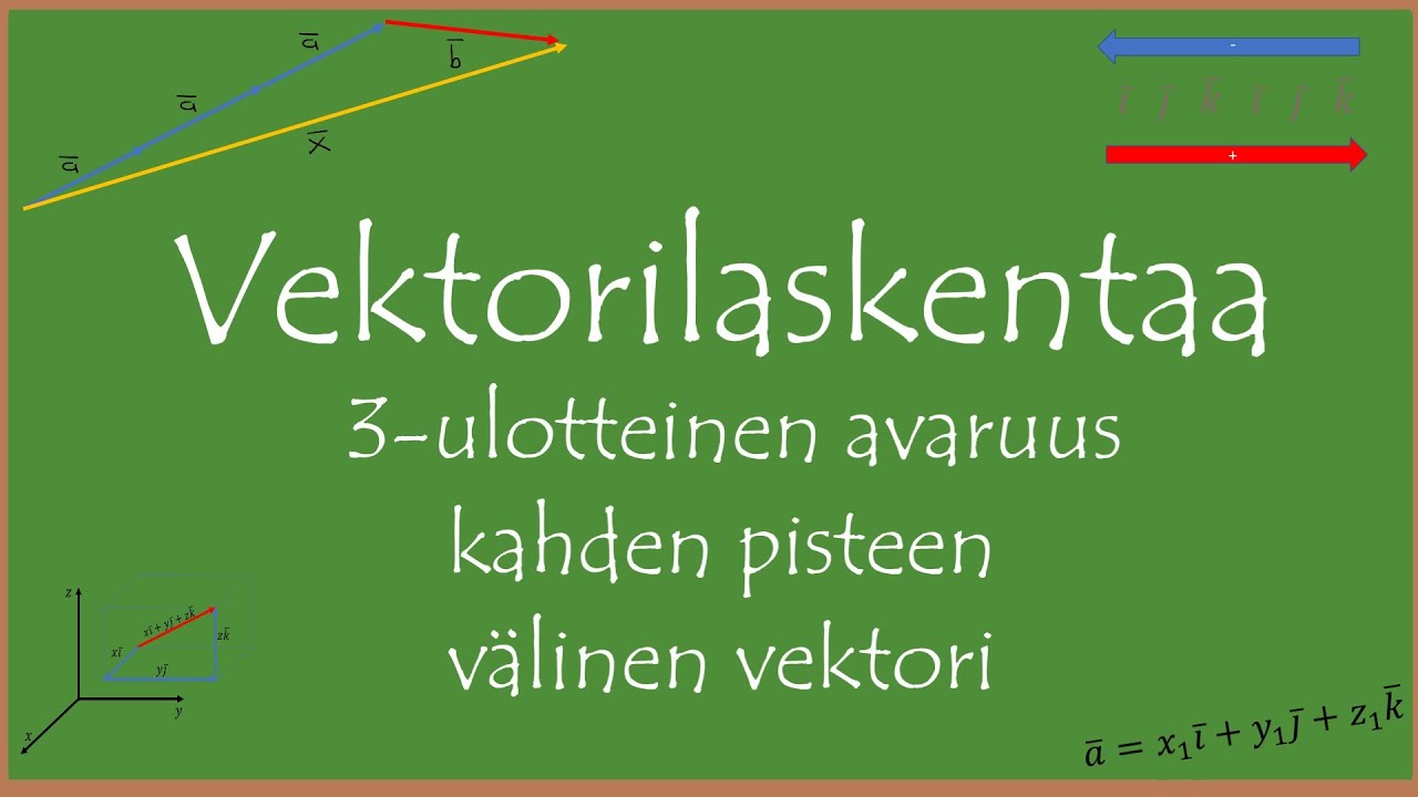 Kahden Pisteen V linen Vektori Vektorilaskentaa YouTube kahden-pisteen-v-linen-vektori-vektorilaskentaa-youtube