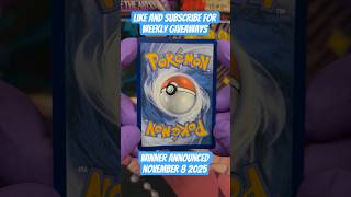 WIN THIS POKEMON CARD!!! | #pokemon #pokemoncards #giveaway #tradingcards #tradingcardgame #pikachu