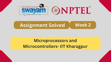 Microprocessors and Microcontrollers Week 2 || NPTEL ANSWERS 2024 #nptel #nptel2024 || NPTEL 2024