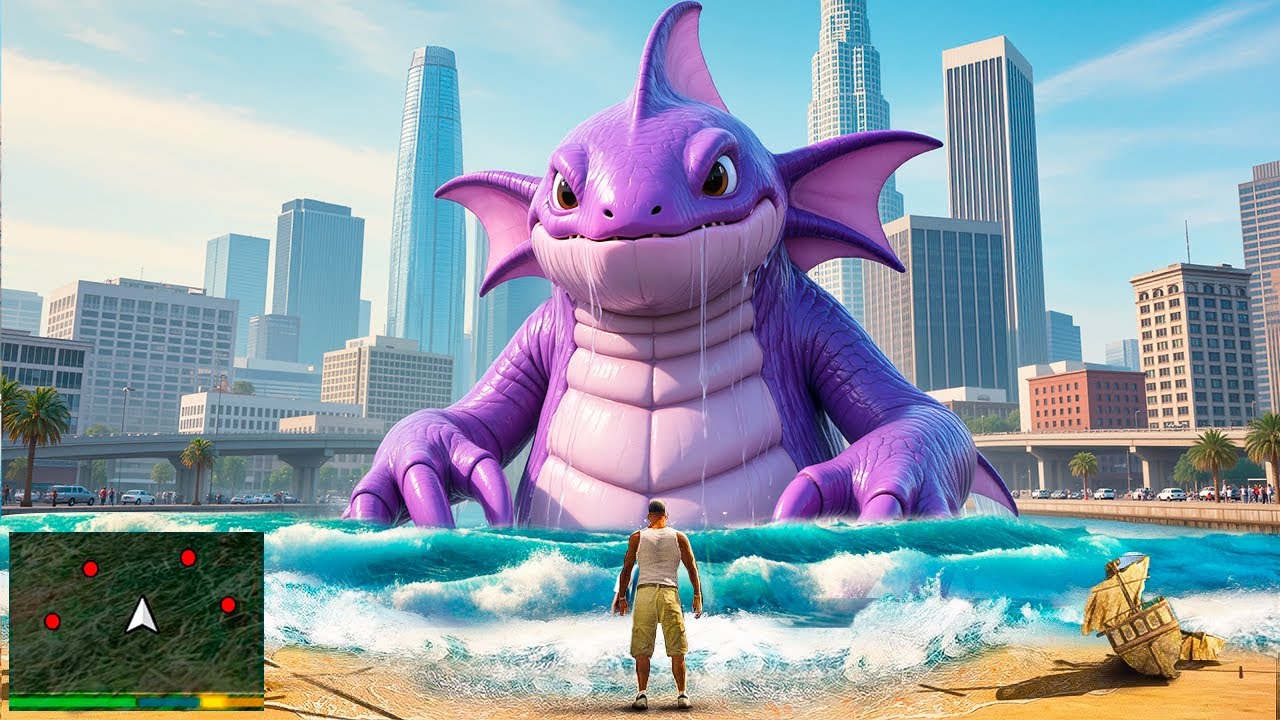 ИГРАЮ ЗА ВОДНЫХ МОНСТРОВ В ЦУНАМИ В ГТА 5 МОДЫ! МЕГАЛОДОН ОБЗОР МОДА ...