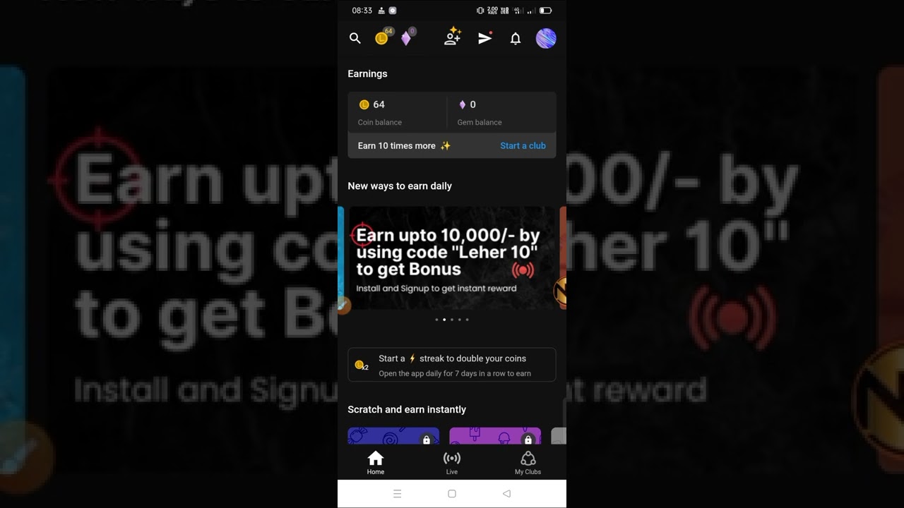 leher earning app instend payment