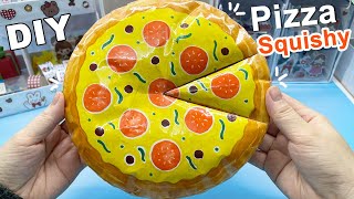 How to make Squishy Pizza 3D with paper | DIY Pizza Paper Squishy | Liam Channel