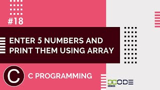 Famous Program To Take 5 Values From The User and Store Them in an Array | Print Array Value Wealth