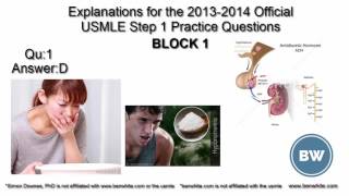 2013 OFFICIAL USMLE Step 1 practice: Block 1 Qu 1