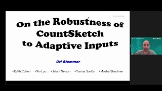 Uri Stemmer, On the Robustness of CountSketch to Adaptive Inputs