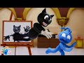 Cartoon Cat Drawing - Clay Mixer Stop Motion Animation