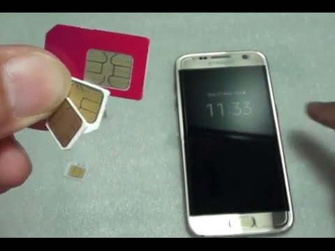 Samsung Galaxy S7 How To Cut A Sim Card Down To Nano Sim For Immediate Use Youtube