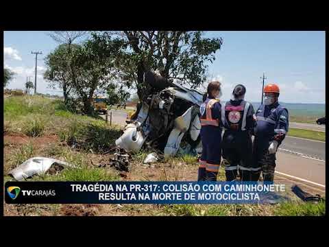 Tragédia na PR-317: Colisão com caminhonete resulta na morte de motociclista