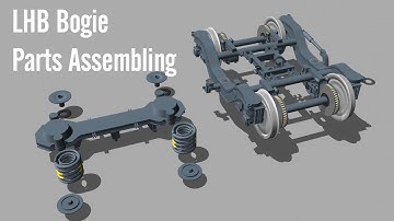 LHB bogie Secondary Suspension Assembling process | LHB bogie parts assemble | #fiatbogie assembling