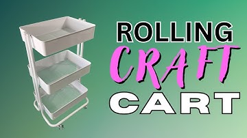 How to Assemble the Lexington 3-Tier Craft Cart | Simply Tidy Rolling Craft Organizer