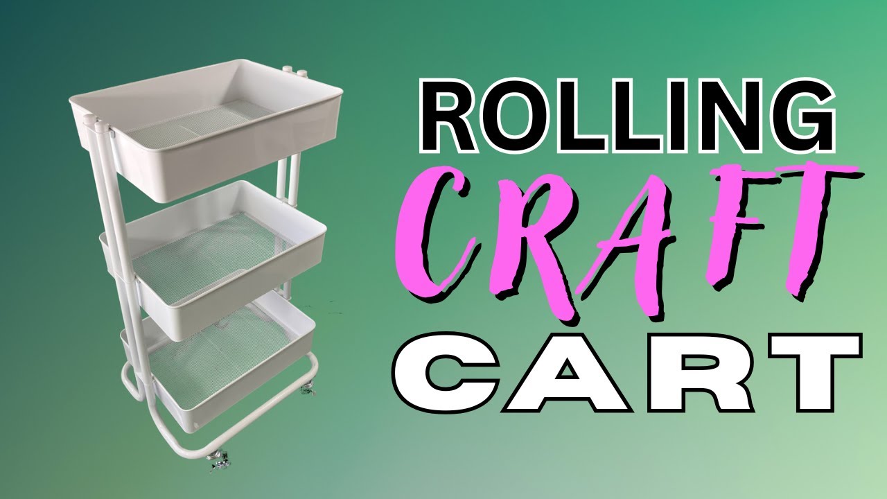 How to Assemble the Lexington 3-Tier Craft Cart | Simply Tidy Rolling Craft Organizer