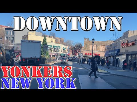 Yonkers - New York - 4K Downtown Drive