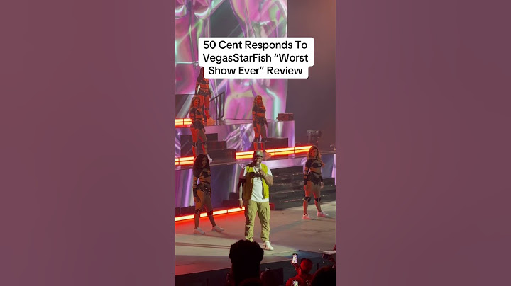 50 Cent Called Me Out about bad review of Las Vegas Residency at Planet Hollywood GUnit Vegastarfish