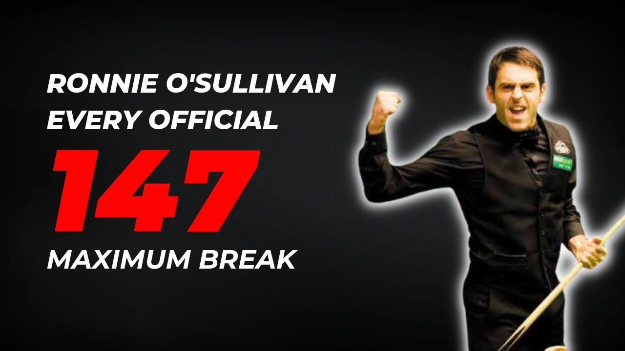 Ronnie O'Sullivan every official 147 maximum break | Snooker |