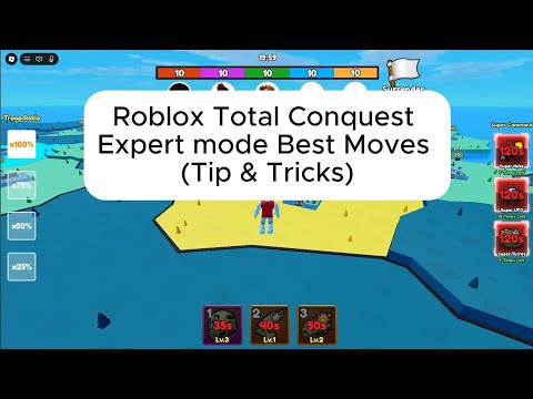 Roblox Total Conquest Expert mode Pro Moves (Tip &amp; Tricks)  [CC]