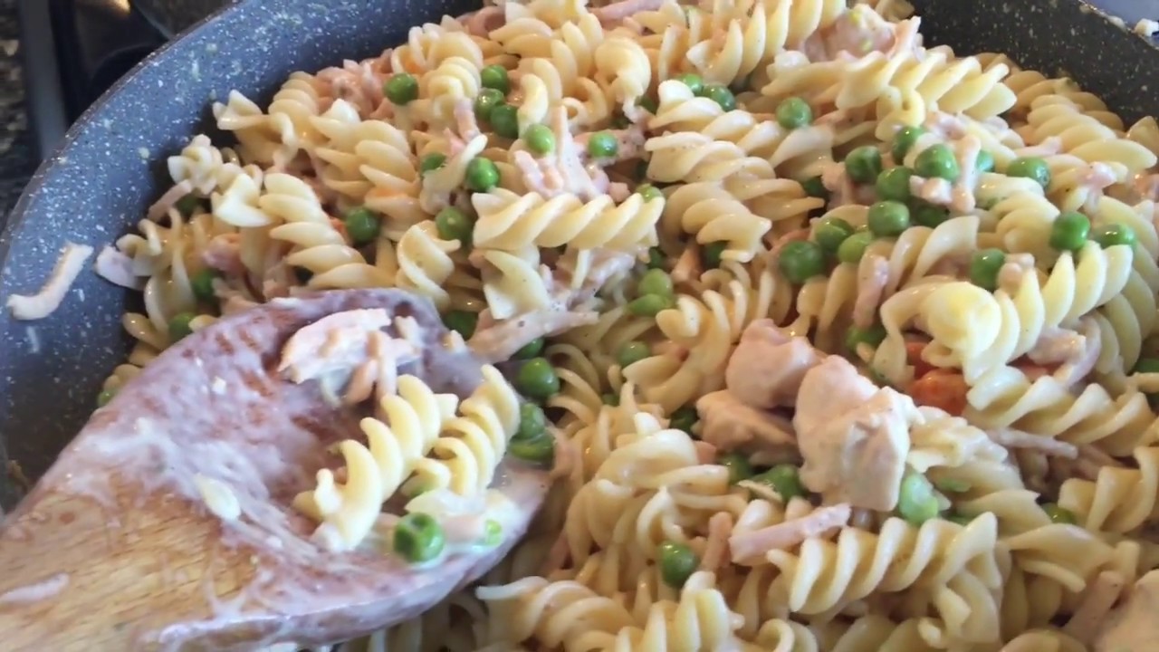 Creamy chicken and ham pasta recipe COOKING VIDEO YouTube