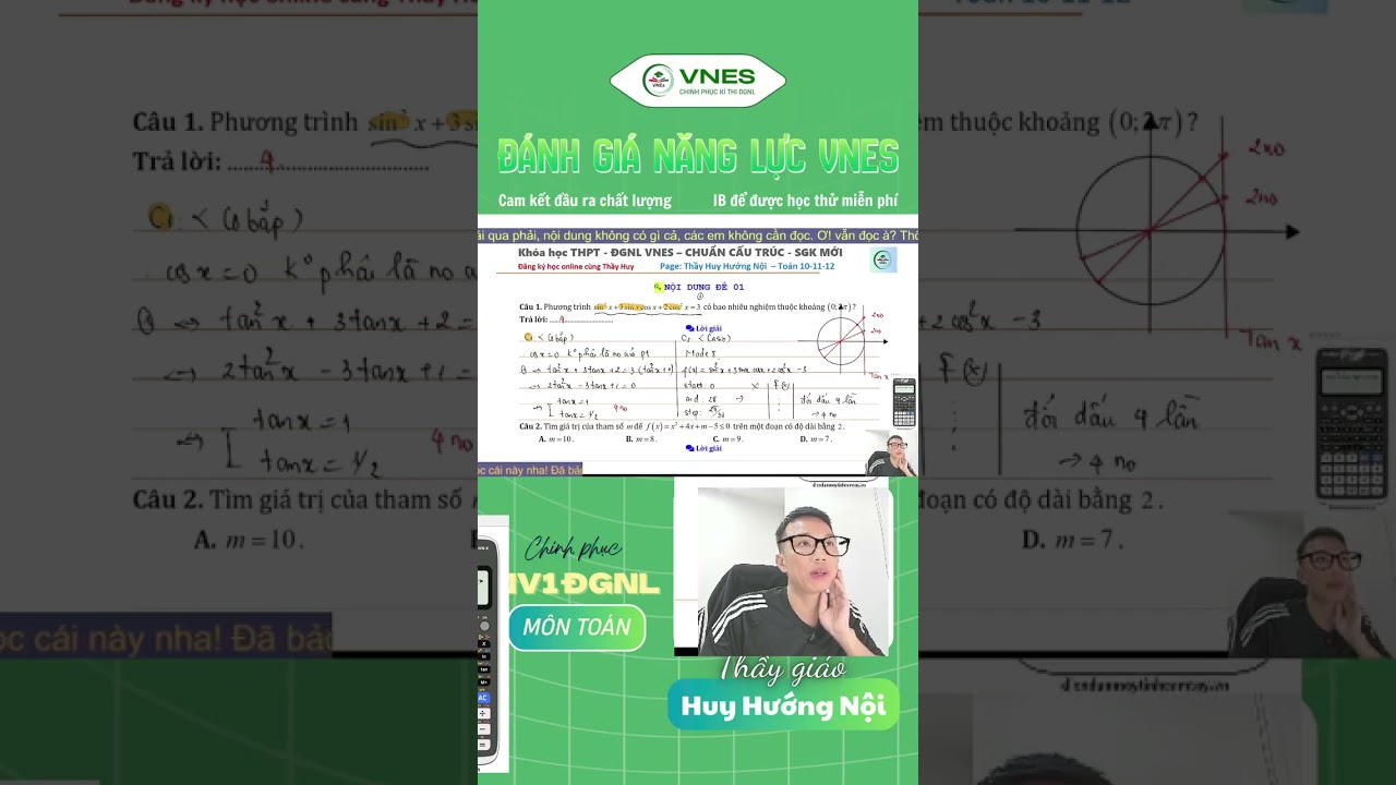 CHỮA ĐỀ THI THỬ TƯ DUY ĐỊNH LƯỢNG SỐ 01 (Thầy Lương Văn Huy)