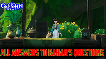 All Answers (Part 1-3) to Bahar