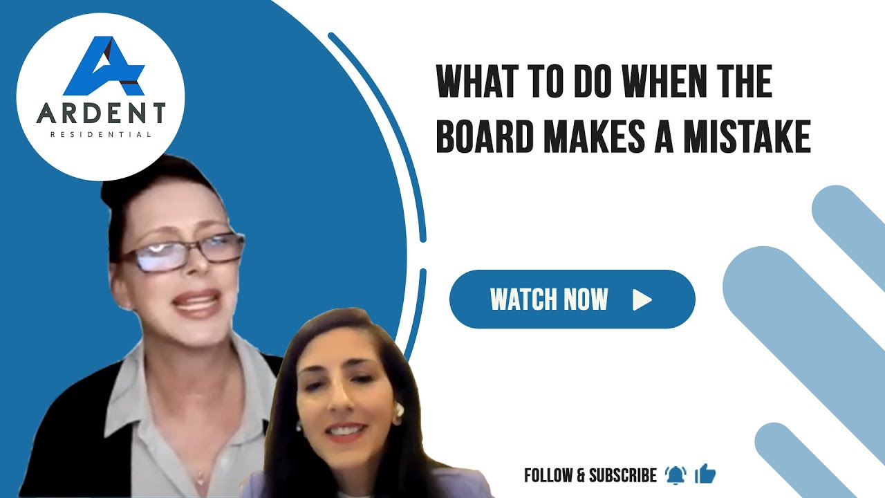 WEBINAR: What To Do When The Board Makes a Mistake
