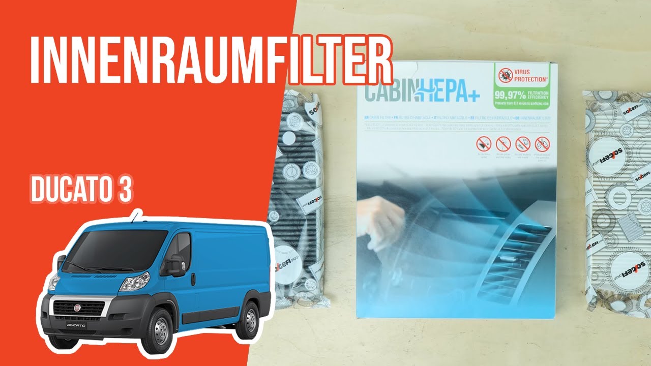 Filterwechsel beim Ducato Typ 250: Innenraumfilter / Pollenfilter wechseln