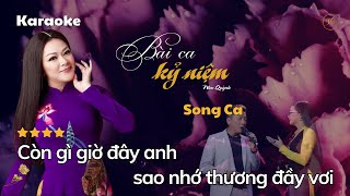 Video thumbnail of "[KARAOKE] Bài Ca Kỷ Niệm  | Song Ca - Beat Chuẩn Như Quỳnh Song Ca"