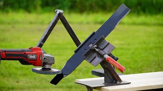 Homemade LAWN MOWER Blade SHARPENER