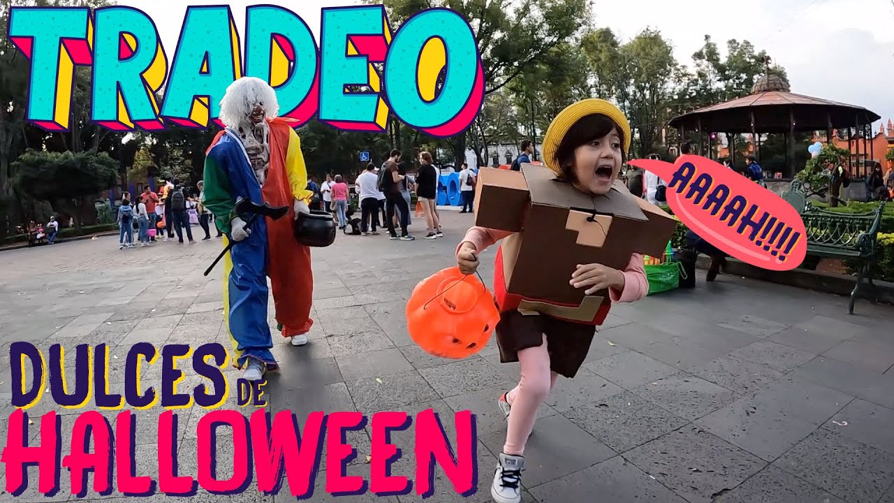 TRADEO mis DULCES de Halloween y salgo a la Calle DISFRAZADO de Piglin