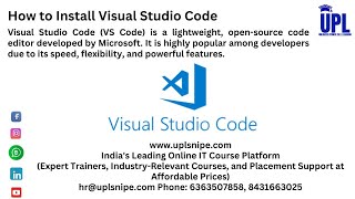 how to install Visual Studio Code and Run a simple program