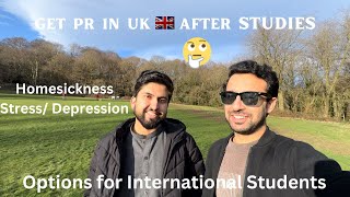 How International students can get Sponsorship after Masters or Bachelors in UK/ Homesickness/stress