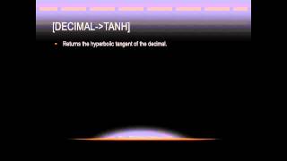 Lasso Programming: [decimal→tanh]