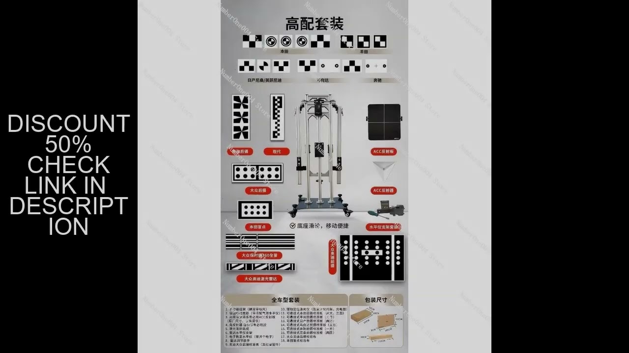 Suitable for ACC Calibration Tool ADAS (Foldable Radar Calibration Full Set + Front Camera + Rear Ca