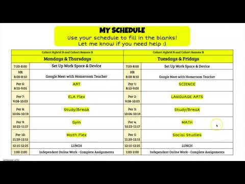 Ms. Carr Teaches You How to Read Your Schedule!