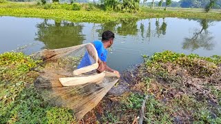 Best Cast Net Fishing Catching Fish With A Cast Net (Part - 51)