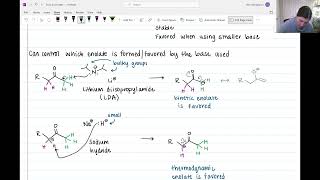 Enols & Enolates 3 - Thermodynamic & Kinetic Considerations