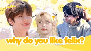 [ JEONGLIX ] 🐶 : why do you like felix?