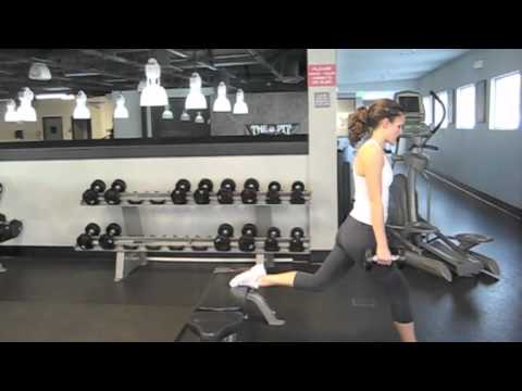 Rear Foot Elevated Dumbbell Split Squat - YouTube