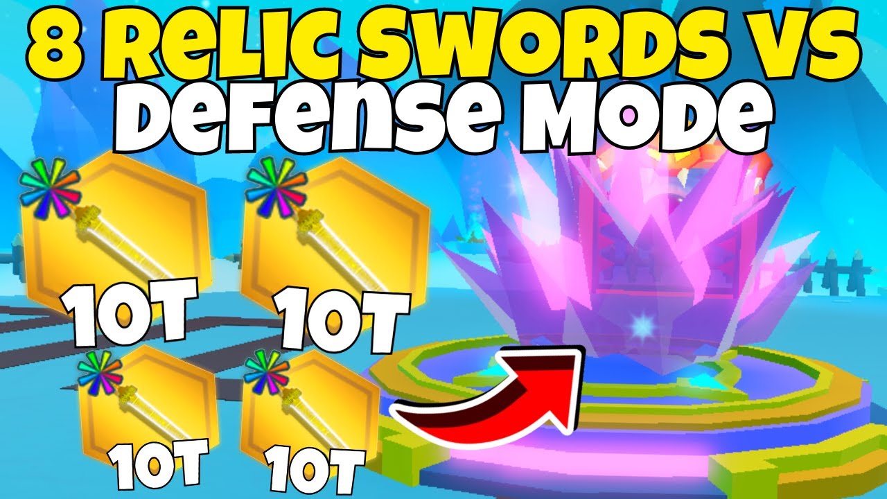 Can A Full Team Of Relic Swords Beat Defense Mode Weapon Fighting Simulator YouTube