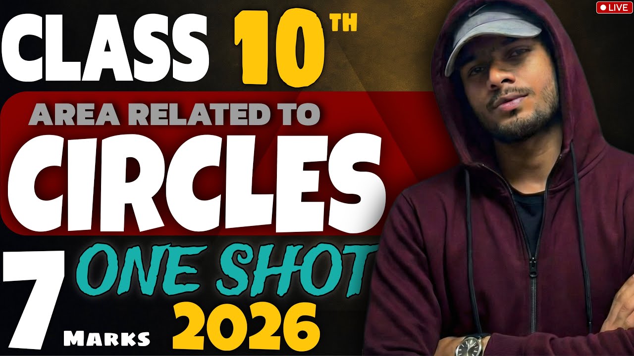 Class 10th Area Related to Circles (ONE SHOT) I Complete Board Preparation I @PwMaths
