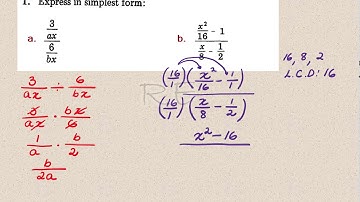 Adding or subtracting Rational Expression with Different Denominators - LCM - Chap 04 Video 7