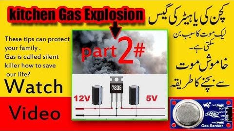 gas detector MQ5 sensor part 2 up grate 7805 voltage regulator #gas #detector #mq5 #sensor