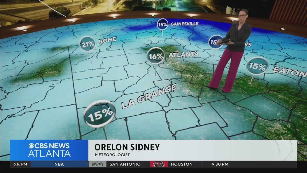 Chance of snow in Georgia this weekend, but cold is a definite - YouTube