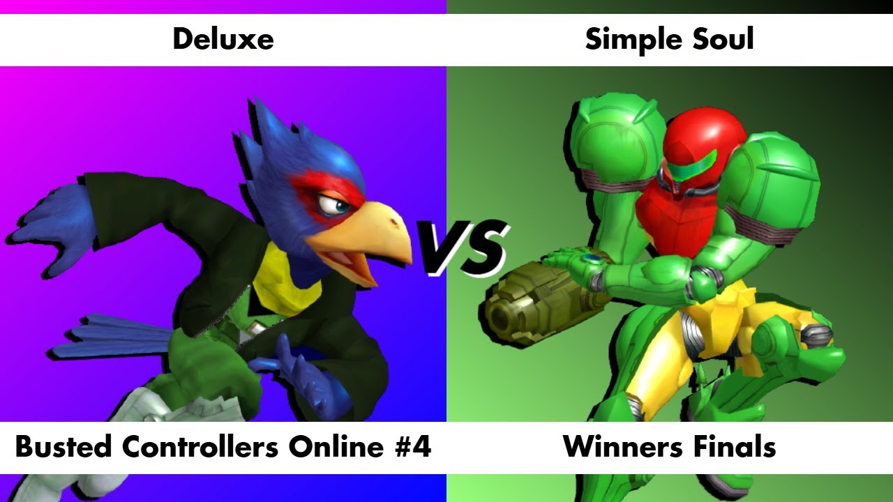 Busted Controllers Online #4 - WF - Deluxe (Falco, Sheik) vs Simple Soul (Samus)