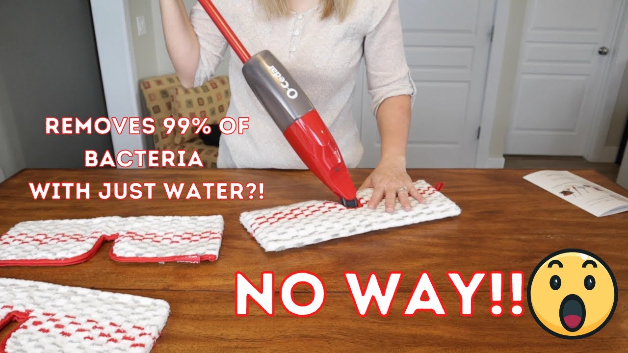 O-Cedar ProMist Max Microfiber Spray Mop with 2 Extra Refills, Red