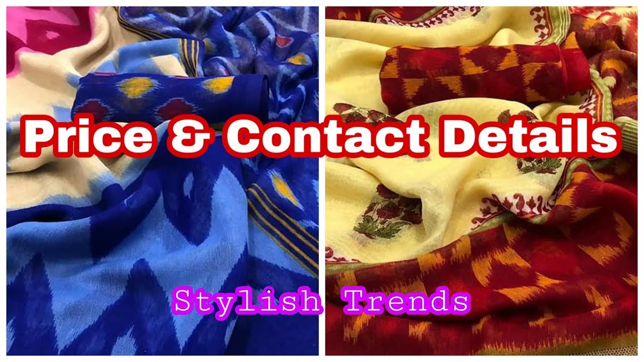 Summer Ikkat , Jute linen with price and contact details