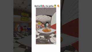 Italia 🇮🇹 y la piña 🍍🍕 #countryballs #polandball #animación #3d #humor #paises #italia