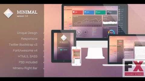 Preview Minimal - Responsive Admin Template TForest