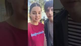 Maia Mitchell and David Lambert live on The Fosters' facebook