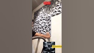 3d Pvc panel for tv unit,livingroom panel installation,3dpvcfittng,pvc wall, nee design,abc #shorts