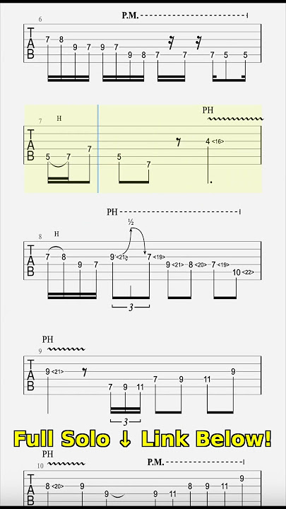 Guitar Tab: Extreme - Decadence Dance #guitartab #nunobettencourt #extreme #guitarsolo